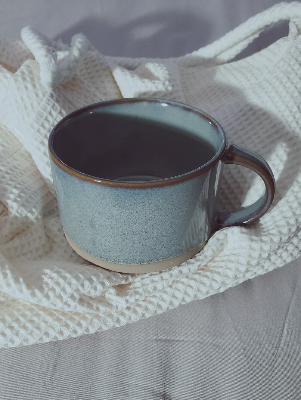 INDIGO Glazed Ceramic Stoneware Light Cerulean Blue "HORIZON" 2021 Coffee Mug